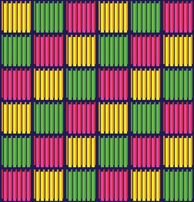 Flat Glitchy Checkered Seamless Pattern