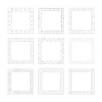 Embossed Surface Frames vector