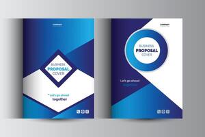 Corporate Business Proposal Catalog cover Design template vector