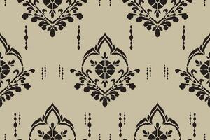 Seamless ornate baroque pattern, classic ornamental background vector