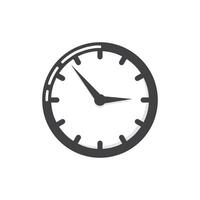 Clock icon in flat style. Round watch illustration on isolated background. Timer sign business concept. vector