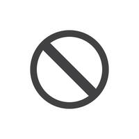 Stop icon in flat style. Warning symbol illustration on isolated background. Do not enter sign business concept. vector