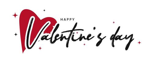 Valentines day background with handwritten typography. Suitable for banners, wallpaper, flyers, posters, brochure vector