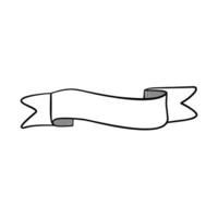 Blank Ribbon Banner for Design Projects vector
