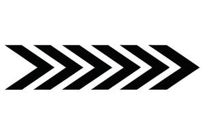 Black arrow series stroke width thick lines vector