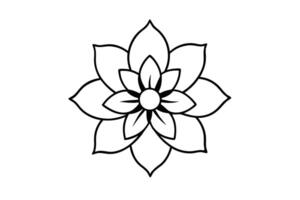 Simple Hydrangea icon vector