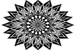 mandala style with floral and leaf motifs vector