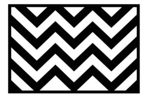 Geometric loop upward arrows abstract black white vector
