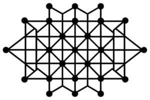 Stroke linear isolated geometric figure vector
