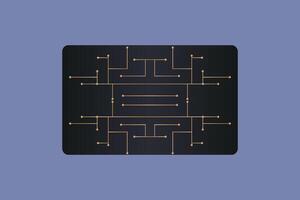 circuit board icon. circuit board technology symbol. flat design style. vector