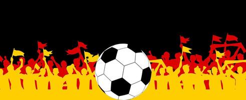 a soccer ball on a black background with flags vector