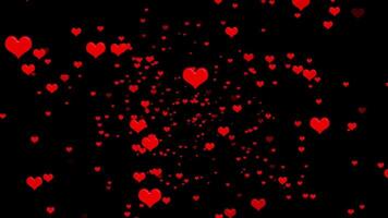 Valentine's Day Particles Effect Background Animation. Valentine's Day Animated Graphics. video