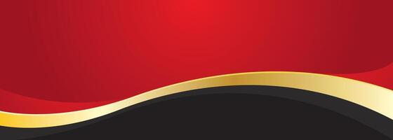 Luxury red black and gold abstract background vector