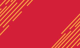 Abstract orange line on red background vector