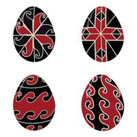 Easter elements set vector