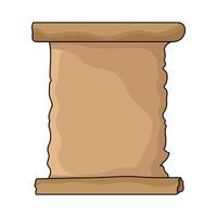 illustration of medieval scroll vector