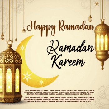 elegante Ramadã fundo para Ramadã Mubarak e eid ul fitr celebração modelo psd