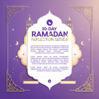 Creative ramazan background for eid greetings with lanterns and golden template psd