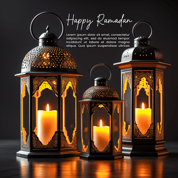 islâmico fundo com lanternas e mesquita para Ramadã kareem e eid Mubarak psd