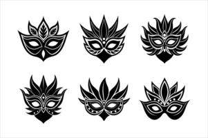 Carnival Mask icon Design vector
