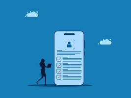 Interactive KYC, Customer Compliance and Digital On Screen Security Interface, Identity Verification. vector