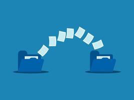 Transfer files, Backup on, Exchange files on folders, Send documents over the Internet vector