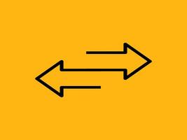 Left right arrow icon. Exchange or transfer data arrow. vector