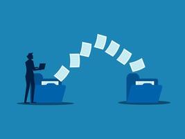 Transfer files, Backup on, Exchange files on folders, Send documents over the Internet vector