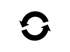 circle recycle icon, circle arrow, swirl. vector
