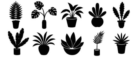 set of plants vector