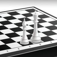 Chess Pieces on Chessboard Classic Design for Strategy and Gameplay vector