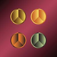 Circle Pie Chart object vector