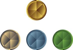Circle Pie objects vector