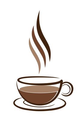 A cup symbol with coffee.