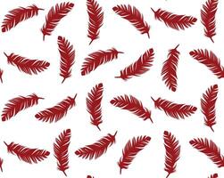 Seamless background with bird feathers. vector