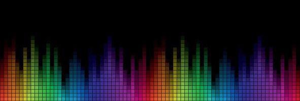 A color background with a sound scale. vector