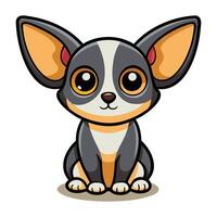 Dog Minimal Graphic Illustration. vector