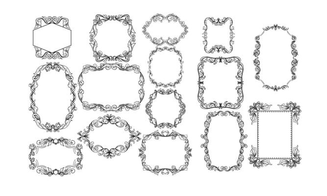 frame handdrawn collection