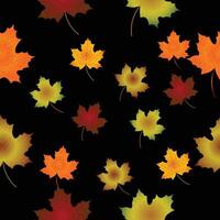 Pattern with maple leaves. Texture background design for web banner, print, wallpaper. vector