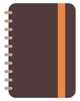 Vintage notebook icon isolated on white background. vector