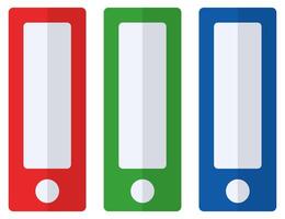 Binders flat icon isolated on white background. vector