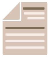 File icon isolated on white background. vector