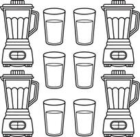 blender outline coloring page line art vector