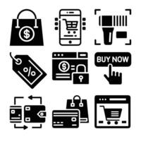 Set of E-commerce Icons .Modern, Minimalist and Versatile Designs vector