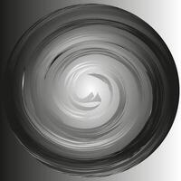 Original abstraction in the form of a round spiral on a gray background vector