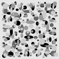 Original monochrome background with a geometric pattern of gray circles and ovals vector