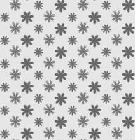 Seamless texture in the form of a floral pattern of gray flowers on a white background vector