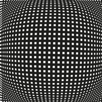 Abstract geometric pattern in the form of convex white squares on a black background vector