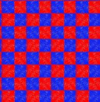Seamless geometric pattern in the form of red and blue alternating squares vector
