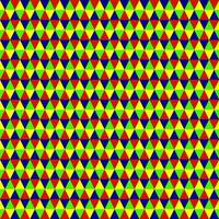 Seamless texture in the form of a geometric pattern of multi-colored triangles on a yellow background vector